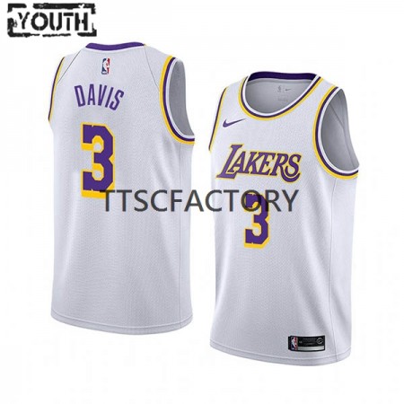 Maillot Basket Los Angeles Lakers Anthony Davis 3 Nike 2022-23 Association Edition Blanc Swingman - Enfant